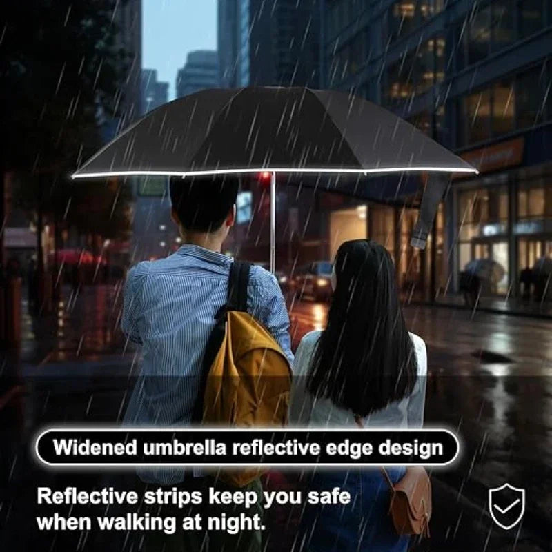 Fully Automatic Folding Password Lock Buckle Umbrella, Windproof, Enlarged Thick,Car Reverse Wind Resistant Umbrella Men Women