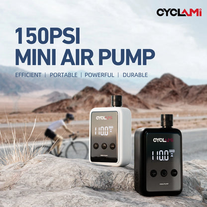 150 PSI Portable Pocket Bike Electric Air Pump MINI Fast Rechargeable Compressor Tire Inflator For Bicycle Digital Gauge Display